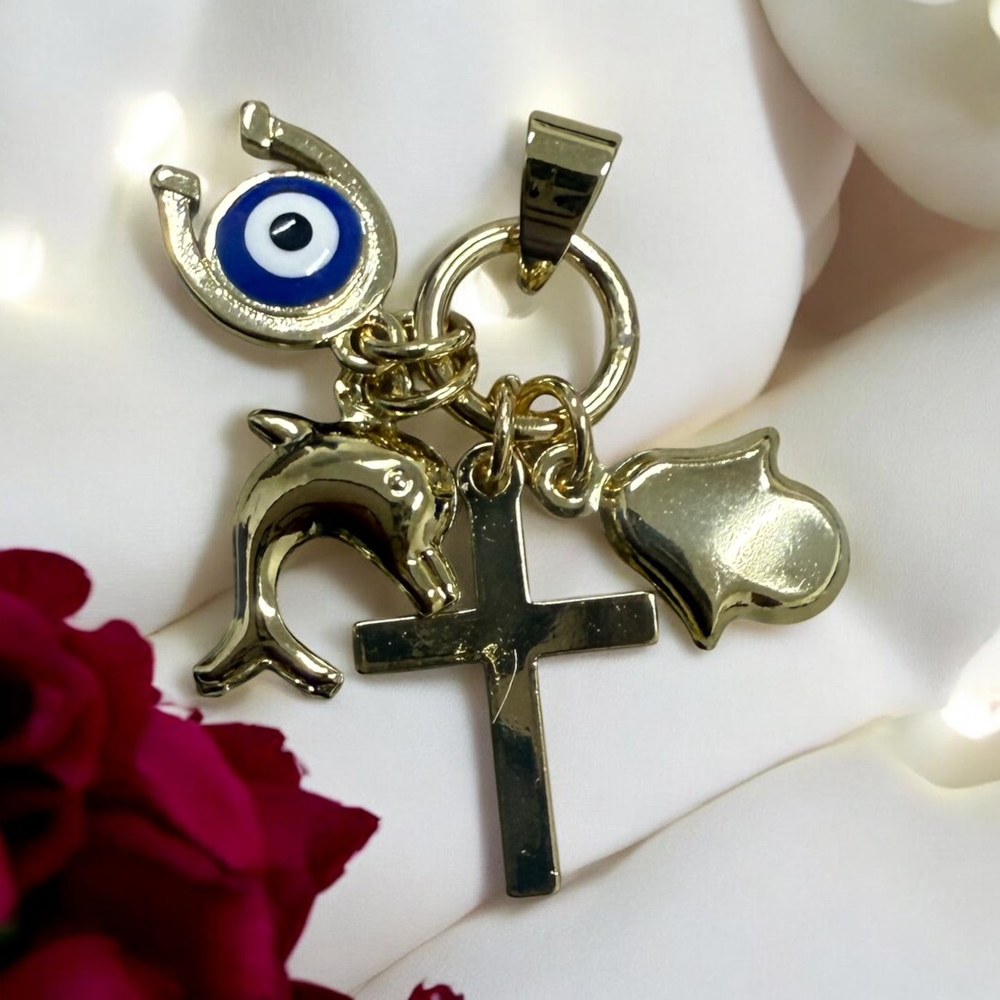 Lucky Charms 14k Gold Electroplated Pendant