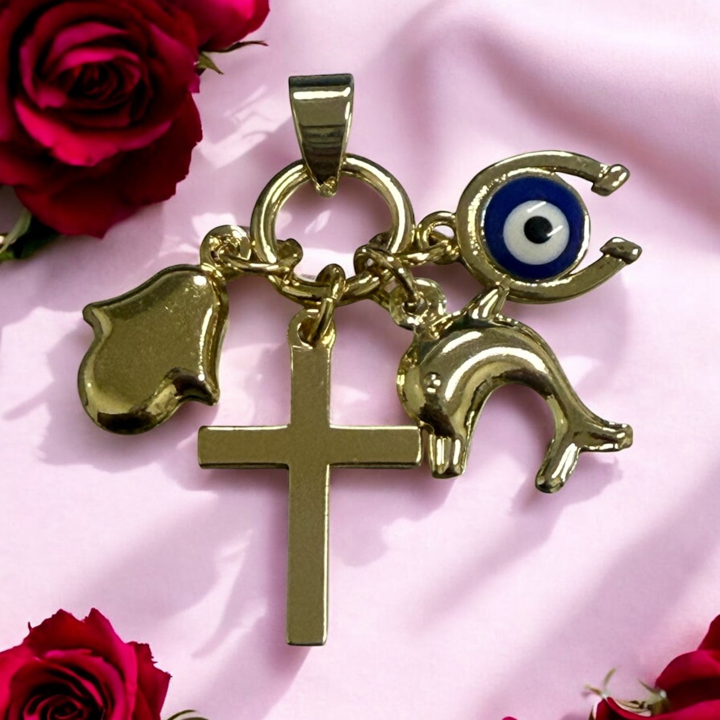 Lucky Charms 14k Gold Electroplated Pendant